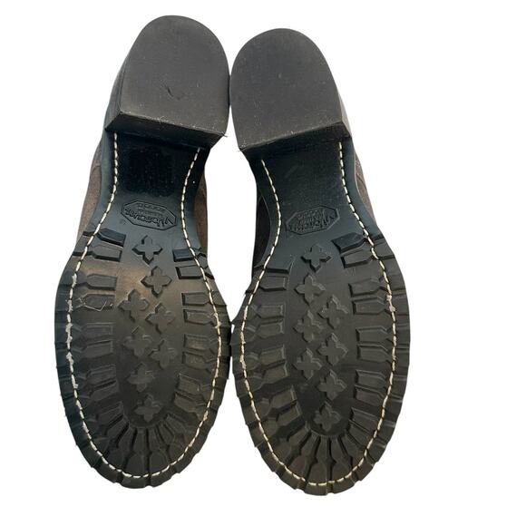 Frye Sabrina Gray Leather Lace Up Boots 8.5 - Picture 8 of 11